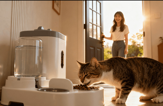 Automatische Voer- & Drinkbak – Altijd Eten en Water Klaar