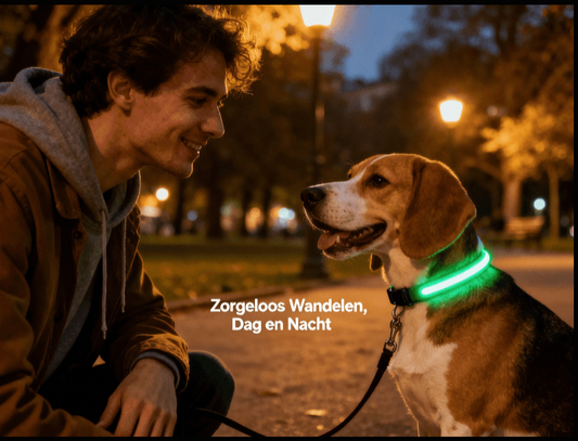 ED Honden- & Kattenhalsband – Veilig & Opvallend in het Donker